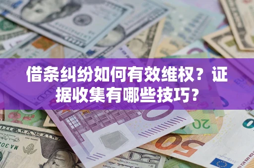 北京借条纠纷如何有效维权？证据收集有哪些技巧？