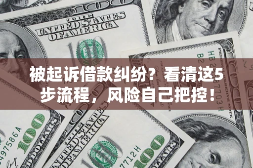 北京被起诉借款纠纷？看清这5步流程，风险自己把控！