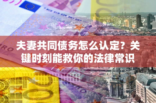 北京夫妻共同债务怎么认定？关键时刻能救你的法律常识
