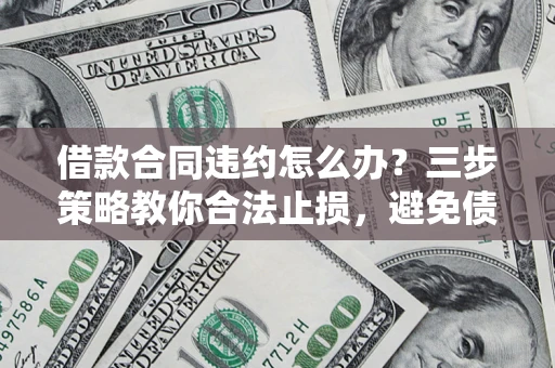 北京借款合同违约怎么办？三步策略教你合法止损，避免债务危机升级